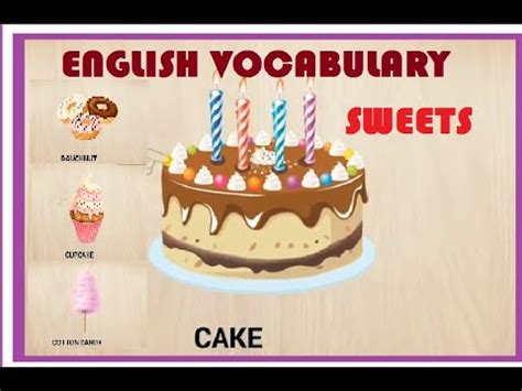 english vocabulary sweets youtube