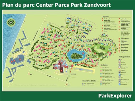 le plan de center parcs park zandvoort parkexplorer