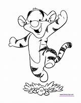 Tigger Baby Pooh Coloring Pages Winnie Disney Clip Gif sketch template