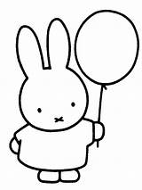 Nijntje Miffy Ballon Jarig Ballonnen Verjaardag Geboren Kinderfilmpjes Leukekleurplaten Kinderkleurplaten Kleur Colouring Printen Yarnostevens Tekeningen Leuke Bruna Pluis Knutselen Dick sketch template