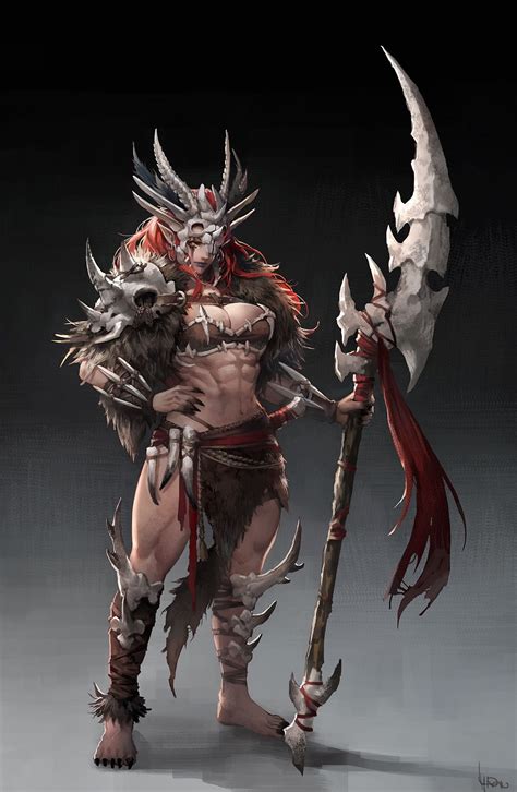 Artstation Dragon S Bone Tribe [barbarian] 🐰ma Ho