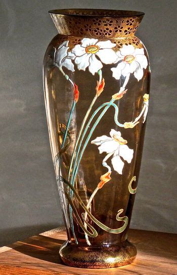 Moser Enameled Narcissus Vase C 1900 Collectors Weekly