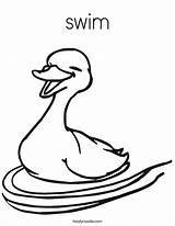 Coloring Duck Pages Lucky Ducky Swim Kids Ducks Printable Color Wood Worksheet Swimsuit Print Drawings Pato Preschool Swimming Nadar Gusta sketch template