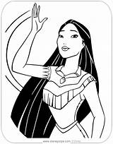 Pocahontas Disneyclips Waving Colorir Funstuff sketch template