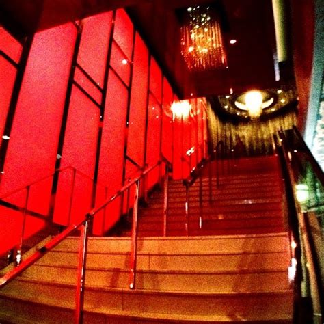 Walk Up The Lighted Staircase To Aura Night Club At Atlantis Bahamas