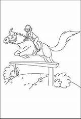 Pferde Pferd Malvorlage Ausmalbild Reiter Springen Springreiten Ausmalen Reiterin Hindernis Steigen Pinnwand sketch template