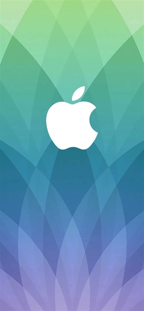 apple logo spring  green  blue purple