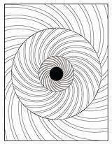 Illusion Optical Illusions Getcolorings Abstract sketch template