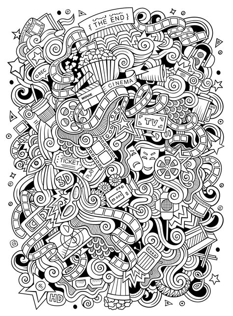 printable doodle coloring pages templates printable