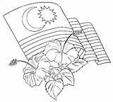 Bendera Mewarna Negeri Kerja Lembaran sketch template
