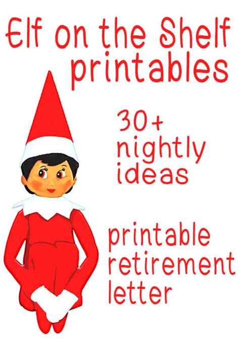 printable letters   elf   shelf  holiday season