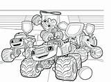 Blaze Kolorowanki Maszyny Dzieci Truck Kleurplaten Coloring4free Warnio05 sketch template