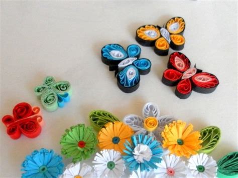 Paper Quilling How To Make Quilled Butterflies And Flowers Feltmagnet
