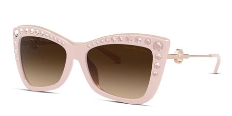 michael kors mk2128bu hollywood pink gold prescription sunglasses
