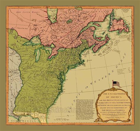 map   united states  jeffreys art print united states map map art prints