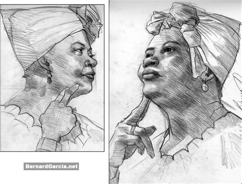 Drawing And Sketching By Artist Bernard Garcia African