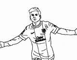 Messi Coloring Pages Lionel Soccer Drawing Printable Piłkarze Sheets Kids Football Sports Player Color Argentina Rysunki Foot Fans Players Getdrawings sketch template