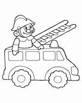 Fire Engine Coloring Pages Truck Print Colorkid sketch template