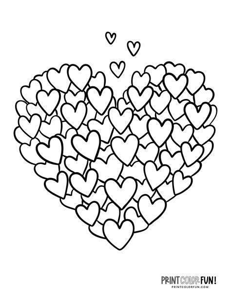 heart coloring pages  printable hearts printable coloring pages