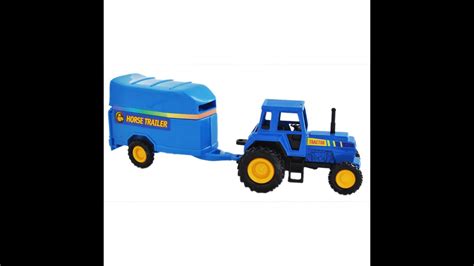 farm tractor trailer toy  kids youtube