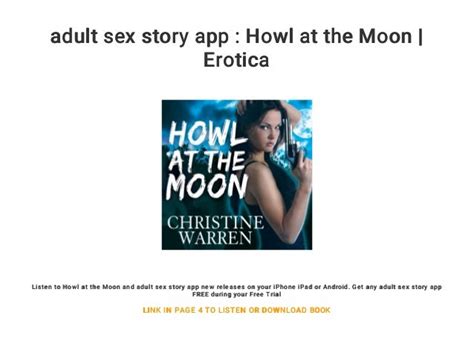 adult sex story app howl at the moon erotica