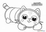 Gaby Mercat Gabys Cakey Pandy Cats Cartoons sketch template