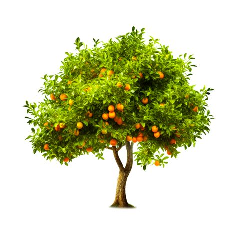 orange thin tree  png