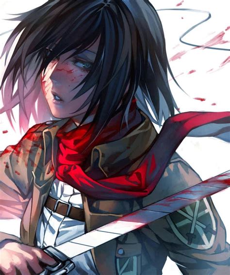 Mikasa Ackerman Best Background Android Red