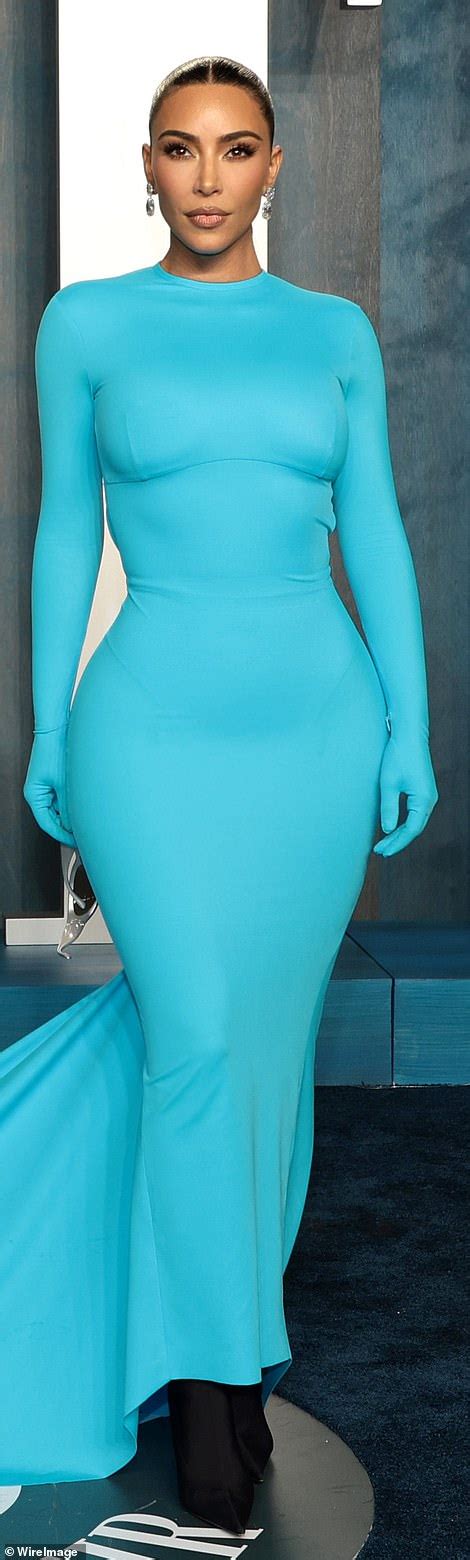 kim kardashian flaunts her iconic curves in a tight dress at the vanity