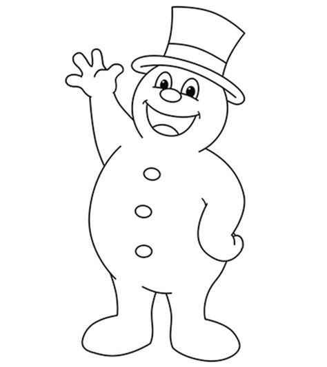 printable frosty  snowman coloring pages