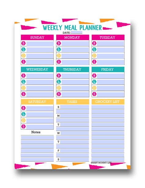 Free Editable Printable Meal Planner Template For Easy Meal Planning