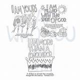 Identity Pages Christ Coloring Color Print Am Christian sketch template
