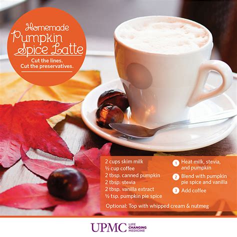 Recipe Homemade Pumpkin Spice Latte Upmc Healthbeat