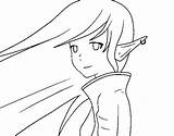Coloring Elf Female Coloringcrew Pages sketch template