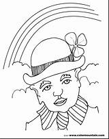 Leprechaun Coloring Pages Rainbow Face Innovation Getcolorings Getdrawings sketch template