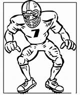 Football Coloring Player Pages Players Coloring4free Drawing Print Drawings Line Printable Newton Cam Clipart Superbowl American Cliparts Color Getdrawings Library sketch template