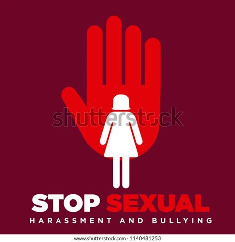 Hand Man Touching Woman Sexual Harassmentviolence Stock Vector Royalty