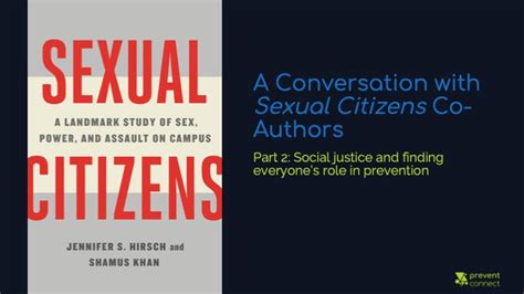 A Conversation With Sexual Citizens Co Authors Part 2 Social Justice