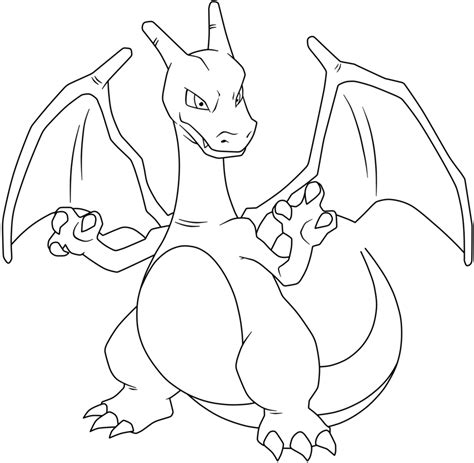 pokemon coloring page charizard coloring home