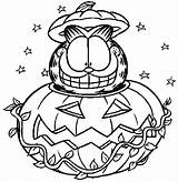 Coloring Pages Garfield Halloween Printable Clip Library Arts Related sketch template