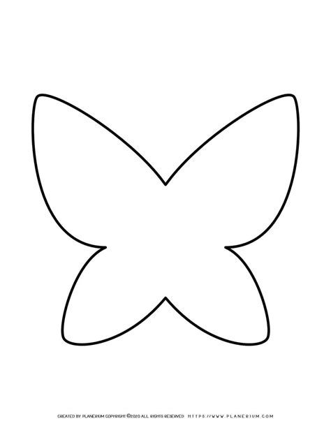 butterfly outline template