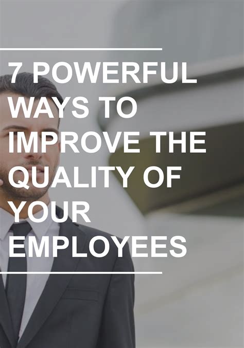 ways  improve  quality   employees improve training  development employee