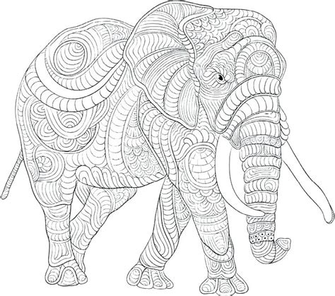coloring pages  adults elephants  getcoloringscom