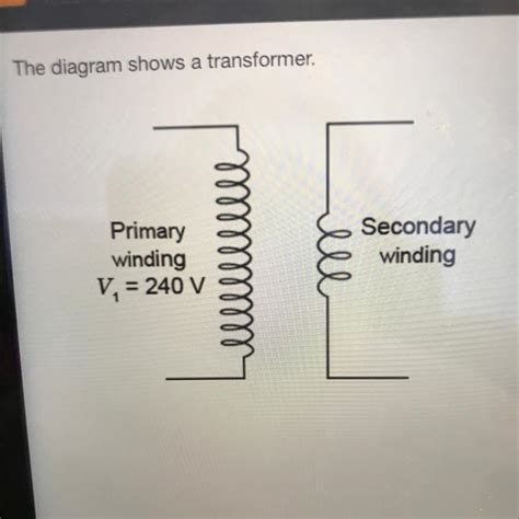 diagram shows  transformer based   diagram  voltage   secondary winding