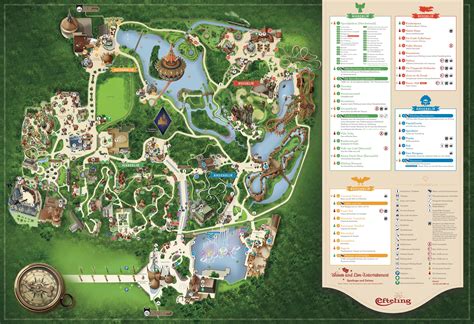 parkmaps parkplan plattegrond efteling freizeitpark weltde