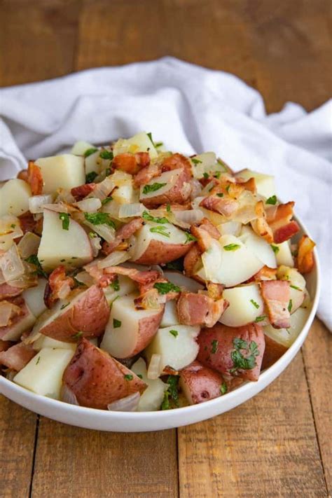 authentic easy german potato salad with bacon dinner then dessert