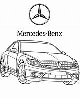 Mercedes Coloring Car Pages Printable Sheet Print Topcoloringpages Cars Vehicles Classic Logo sketch template