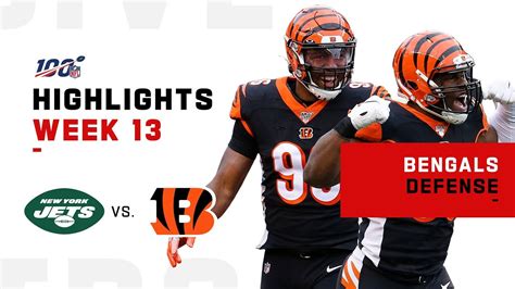 bengals defense shuts  jets nfl  highlights youtube