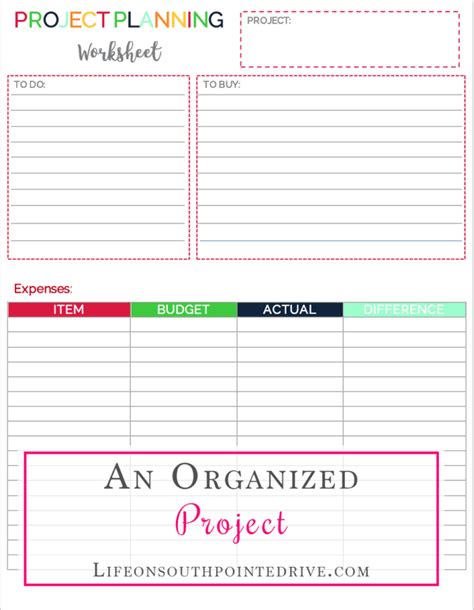 An Organized Project {plus A Free Printable } Life On