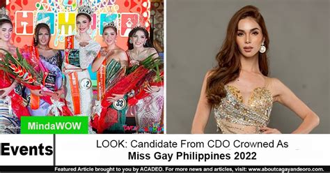 Look Candidate From Cdo Crowned As Miss Gay Philippines 2022